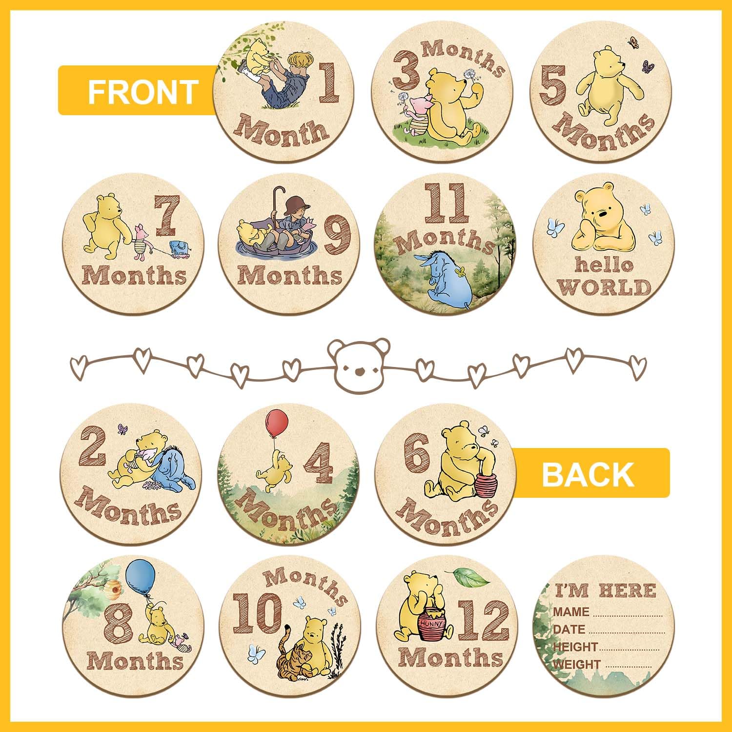ALodr Winnie storage bag for milestone discs keeps set organized between shoots