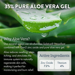 Aloe Up Kids mineral sunscreen spray packable cap for travel use.