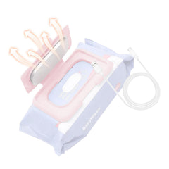 Alomejor wipe warmer USB-powered setup for easy heating on the go.