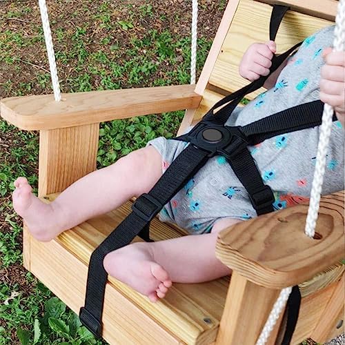 Alovexiong 5 Point Harness universal fit emphasizes compatibility with strollers and high chairs.