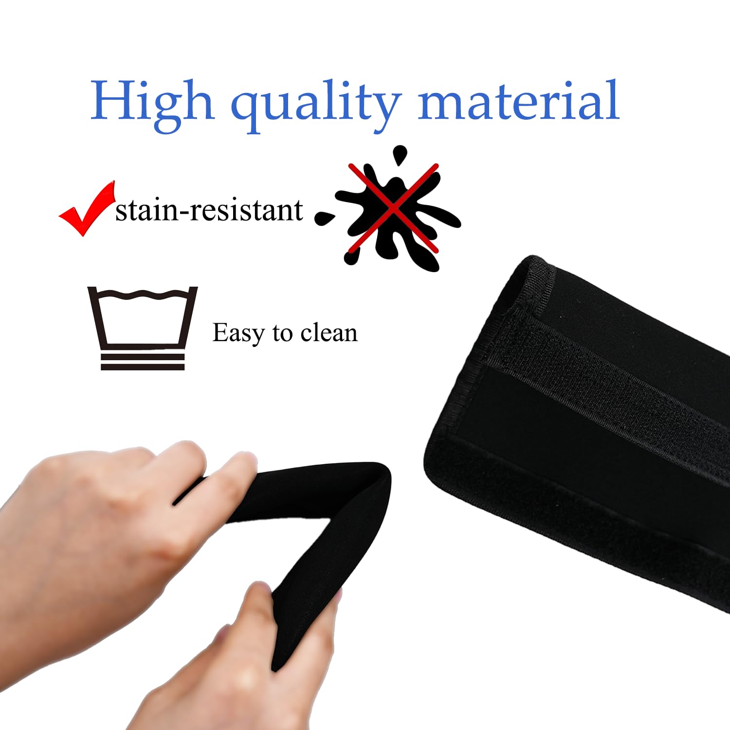Alovexiong durable neoprene cover resists stains and cleans easily.