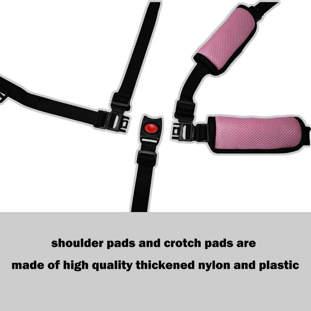 Alovexiong quick installation on stroller or dining chair closeup.