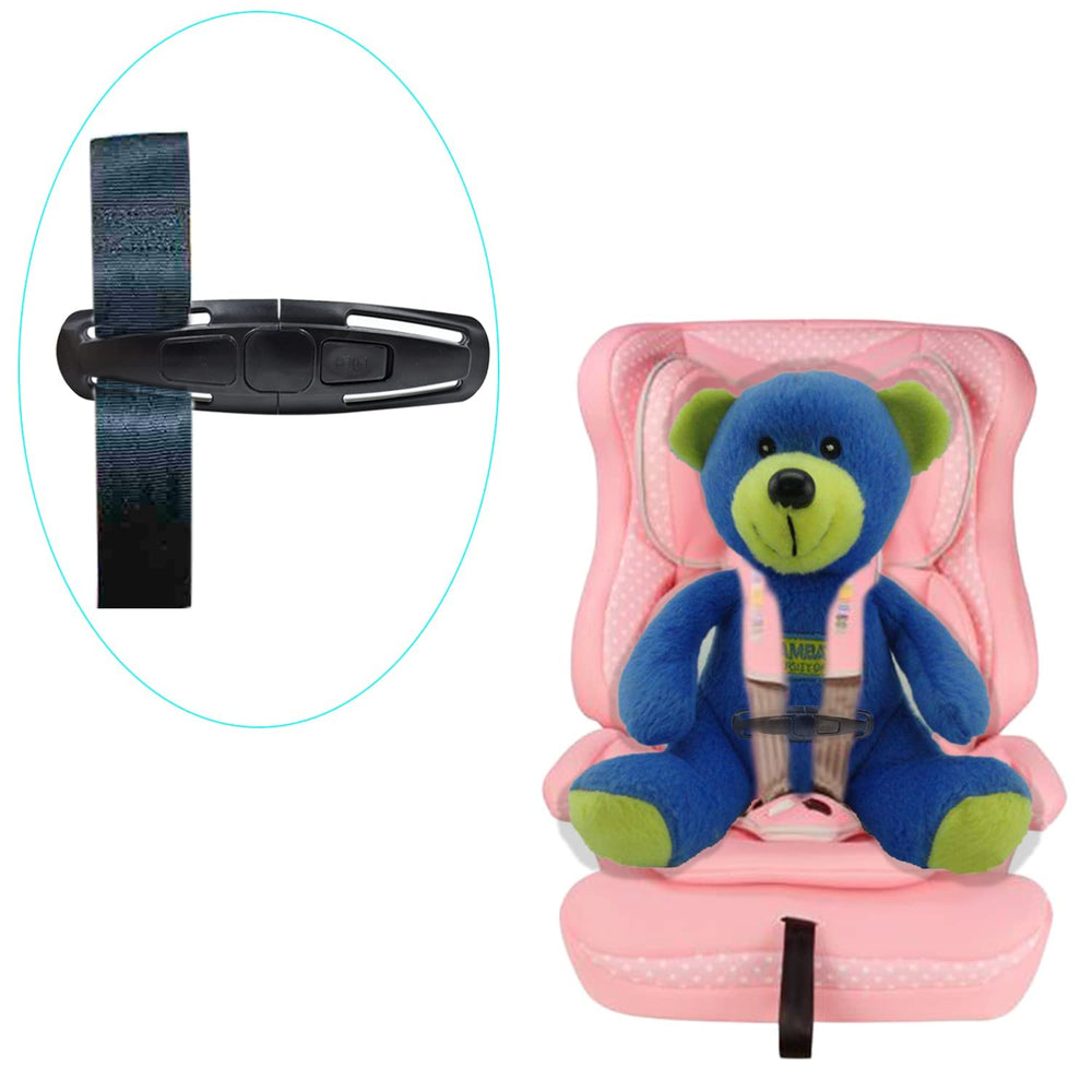 Alovexiong stroller chest clip in use demonstrates secure strap positioning