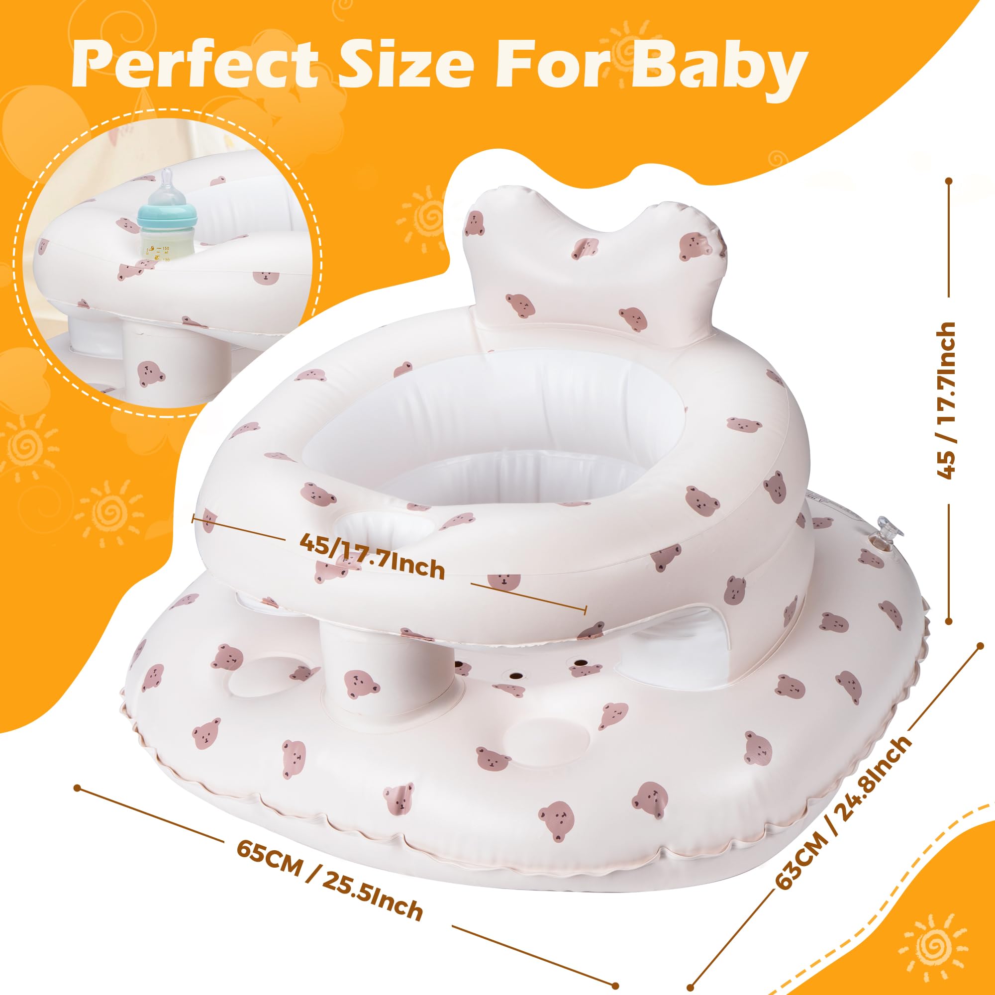 Aloxina BPA-free PVC shell is easy to wipe clean after meals.