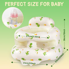 Aloxina inflatable baby seat side cradle armrests provide gentle tummy-time support.