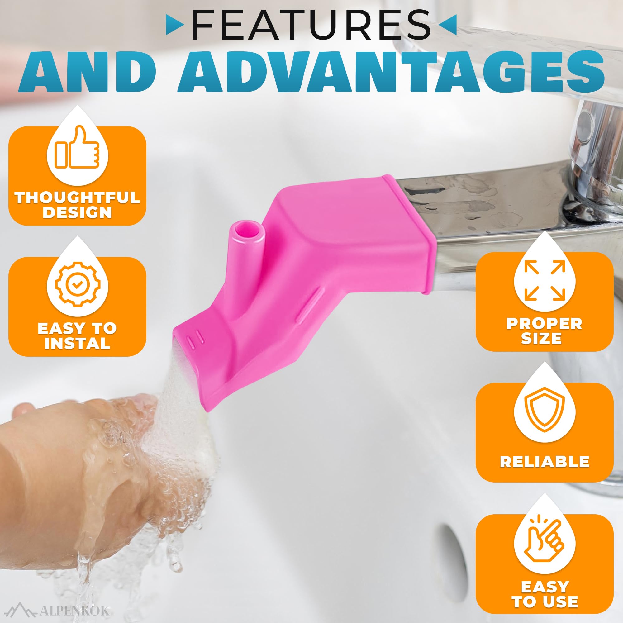 Alpenkok silicone material close-up highlights food-grade safety.