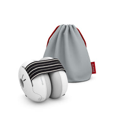 Alpine Muffy Baby ear protection closeup showing compact earmuffs for gentle infant use.