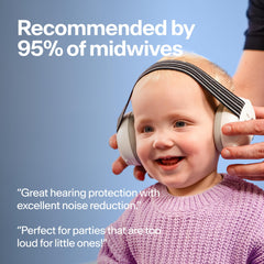Adjustable blue headband on Alpine Muffy ensures a secure, gentle fit.