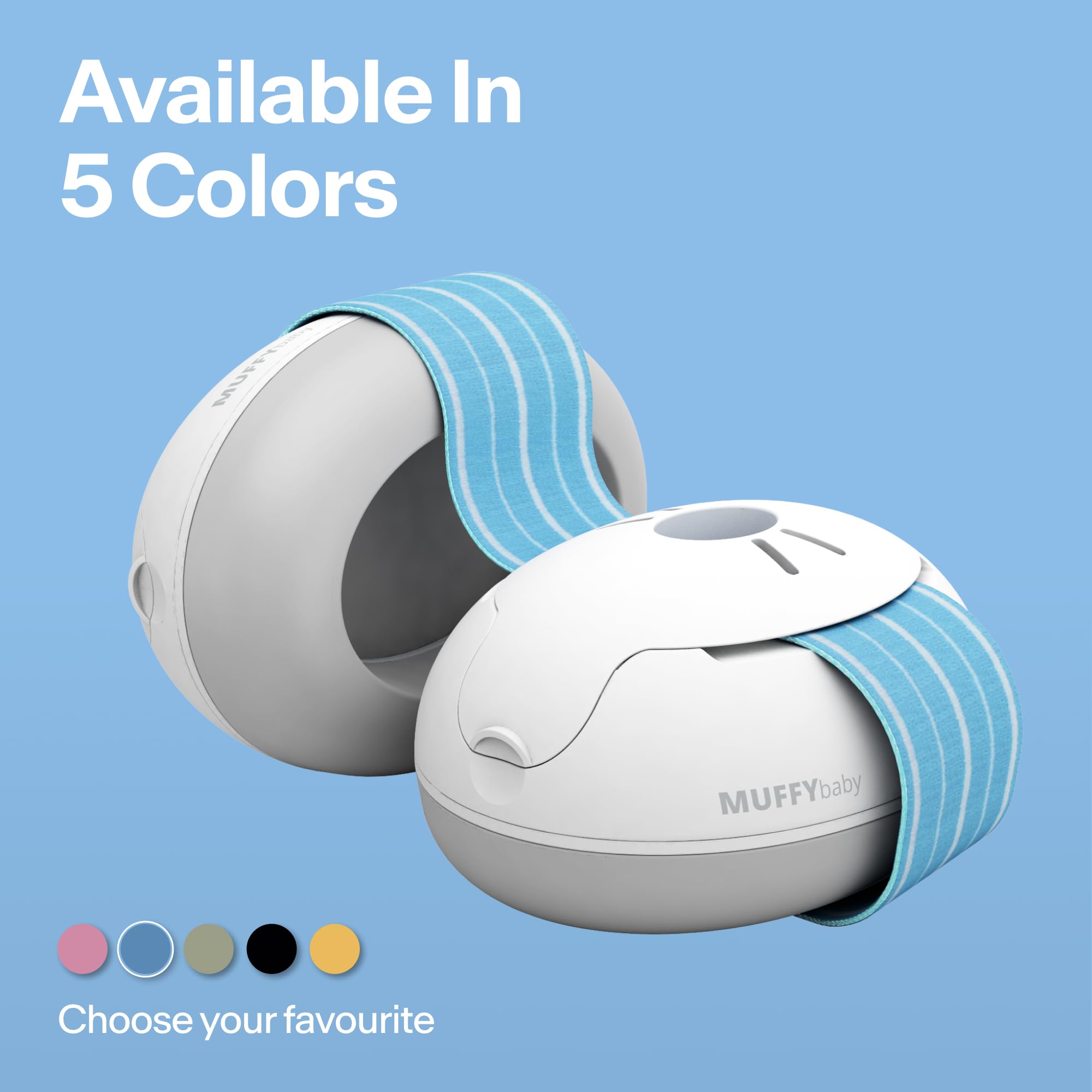CE and ANSI certified blue Alpine Muffy for reliable hearing protection.