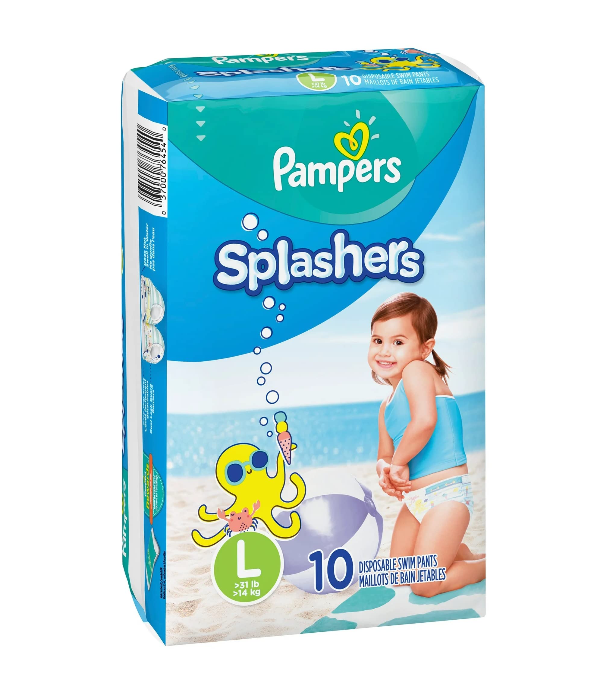 Alpree Splashers Swim Diapers closeup showing absorbent core and leak protection for water play
