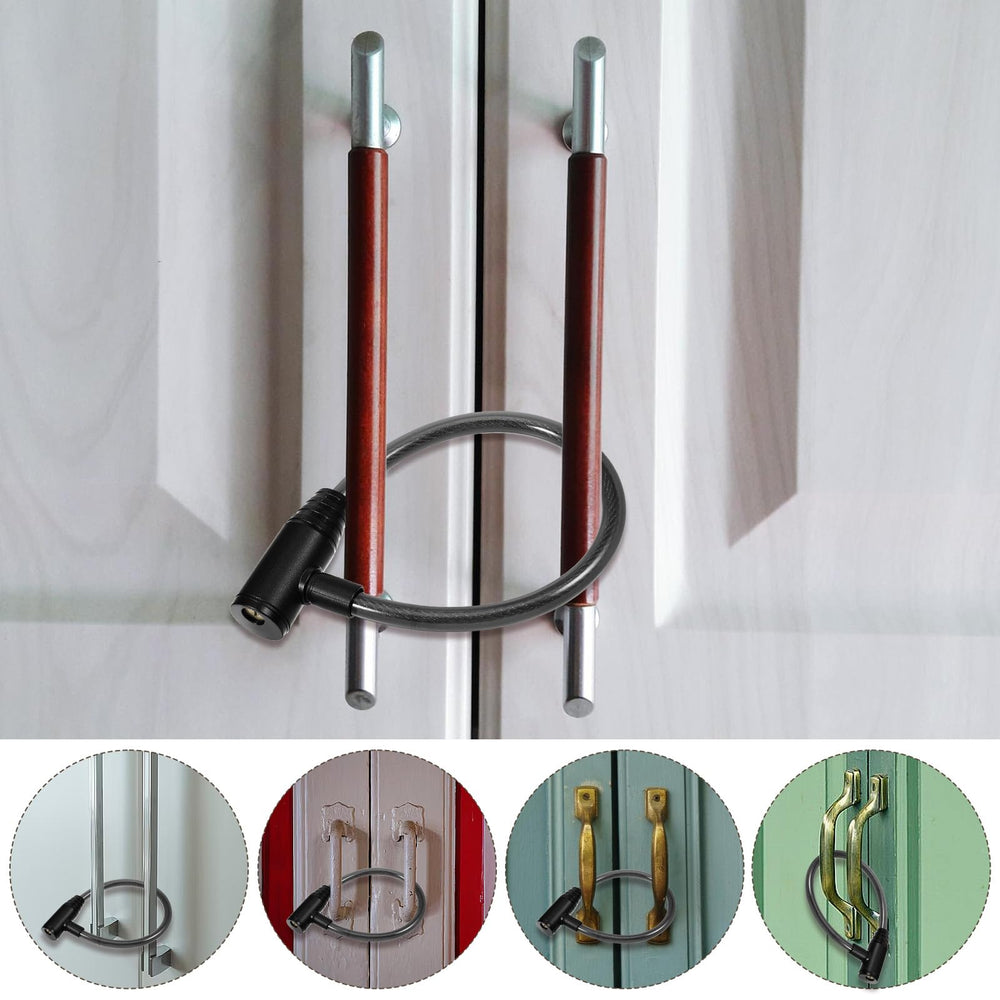 Alrhso fridge lock on cabinet or drawer illustrates versatile security.
