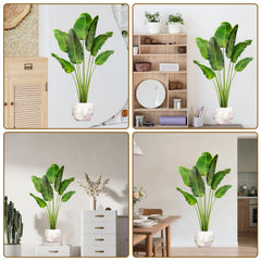 Alrhso plant wall stickers durable-pvc-material provide easy-to-clean decor for busy homes.