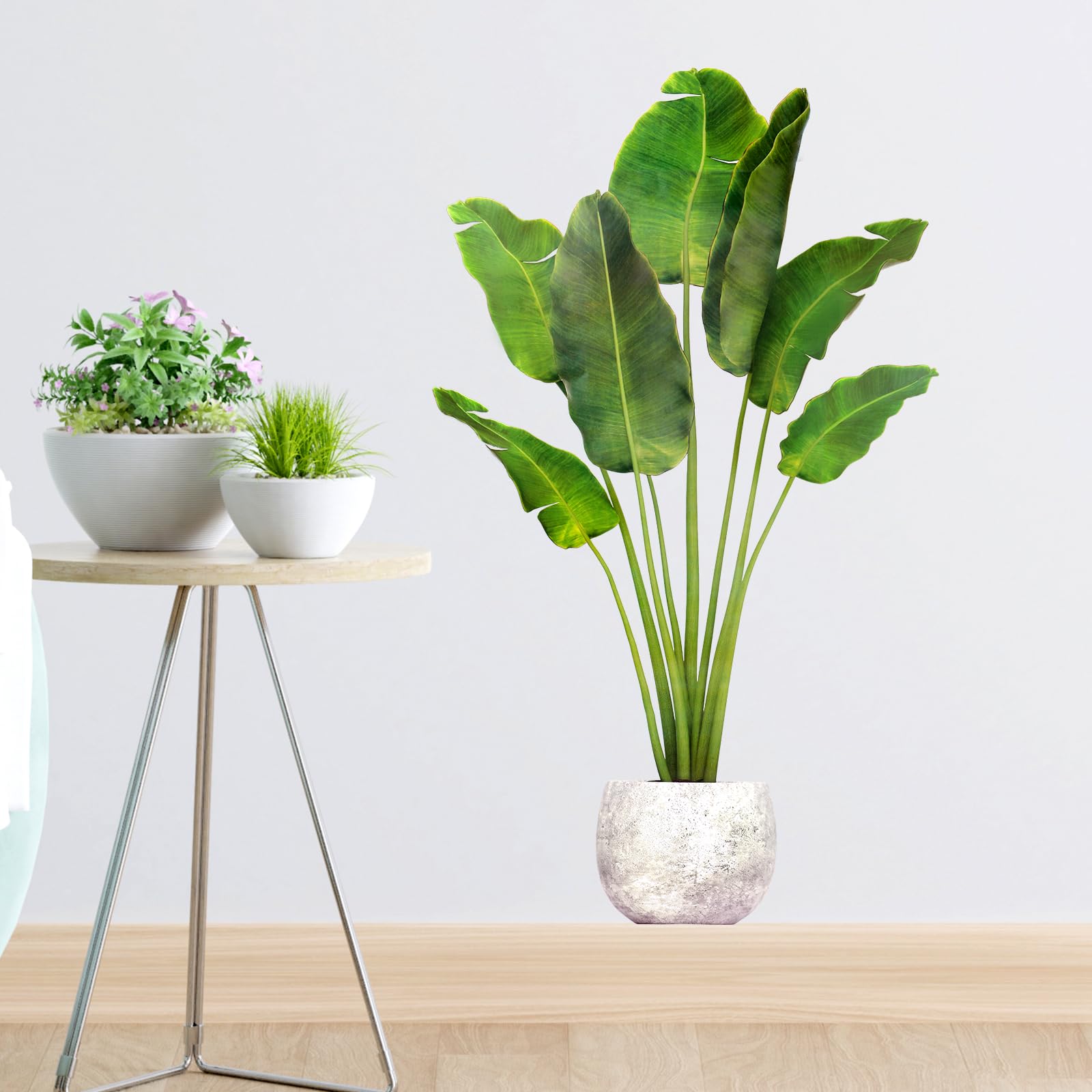 Alrhso plant wall stickers easy-to-remove leave no residue for temporary or seasonal decor.