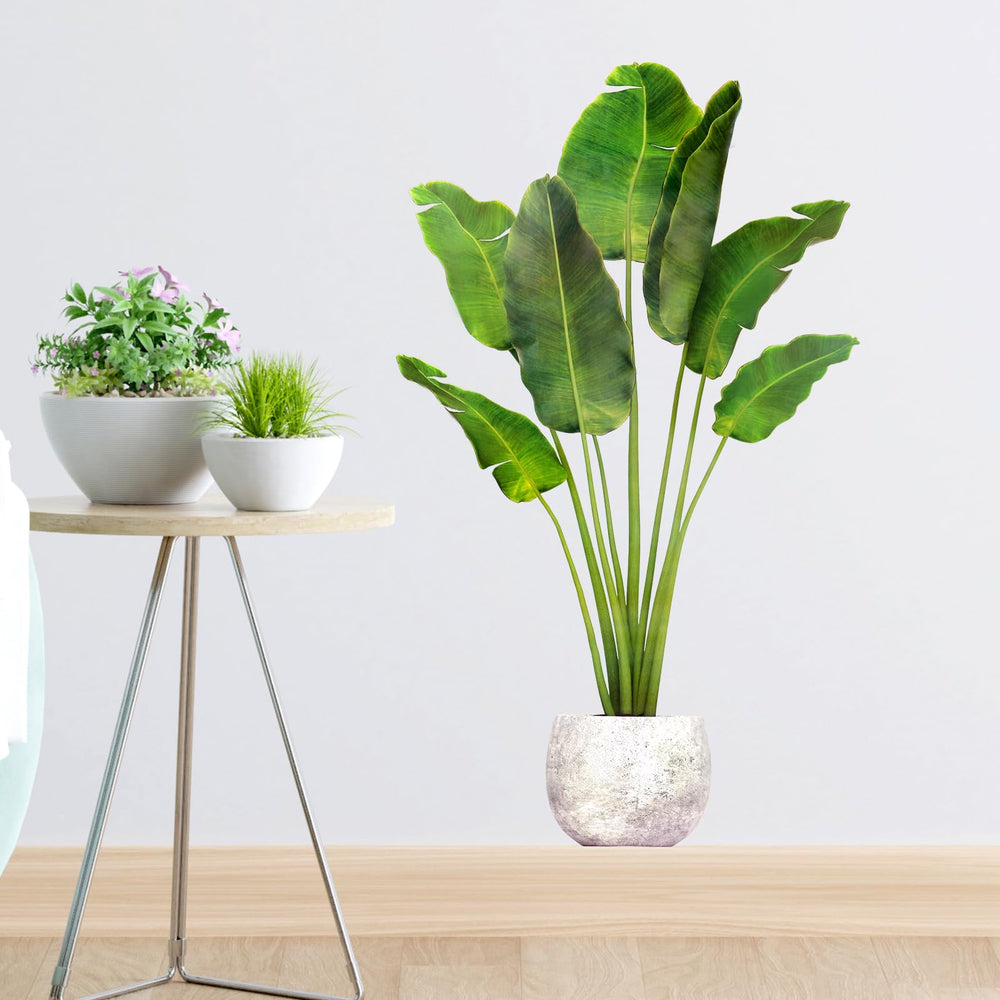 Alrhso plant wall stickers easy-to-remove leave no residue for temporary or seasonal decor.