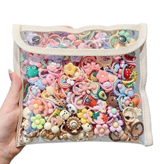 ALTALIVA baby hair ties set featuring multicolor designs for easy gentle toddler styling