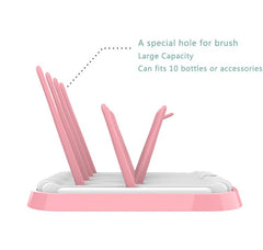 Altibrant BPA-free drying rack with separation tray keeps counters dry and clean.