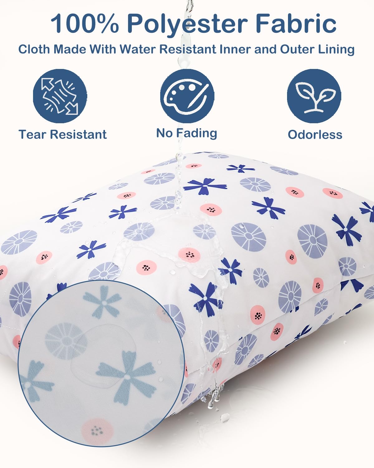 ALVABABY 30x36cm size offers ample space for cloth diapers.