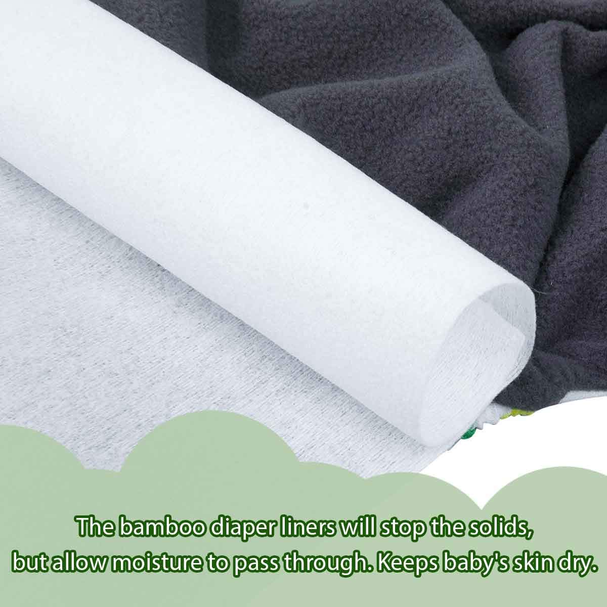 ALVABABY liner fits most diapers for easy disposal.