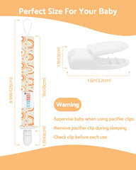 ALVABABY pacifier clip pattern floral showcases versatile design for stylish baby accessories
