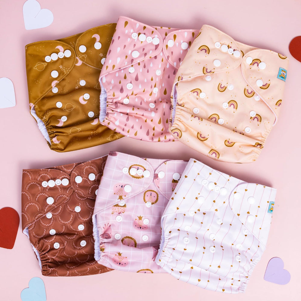 ALVABABY six diapers with twelve inserts in pack