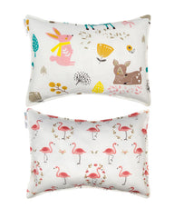 ALVABABY toddler pillowcase in soft breathable cotton for sensitive skin.