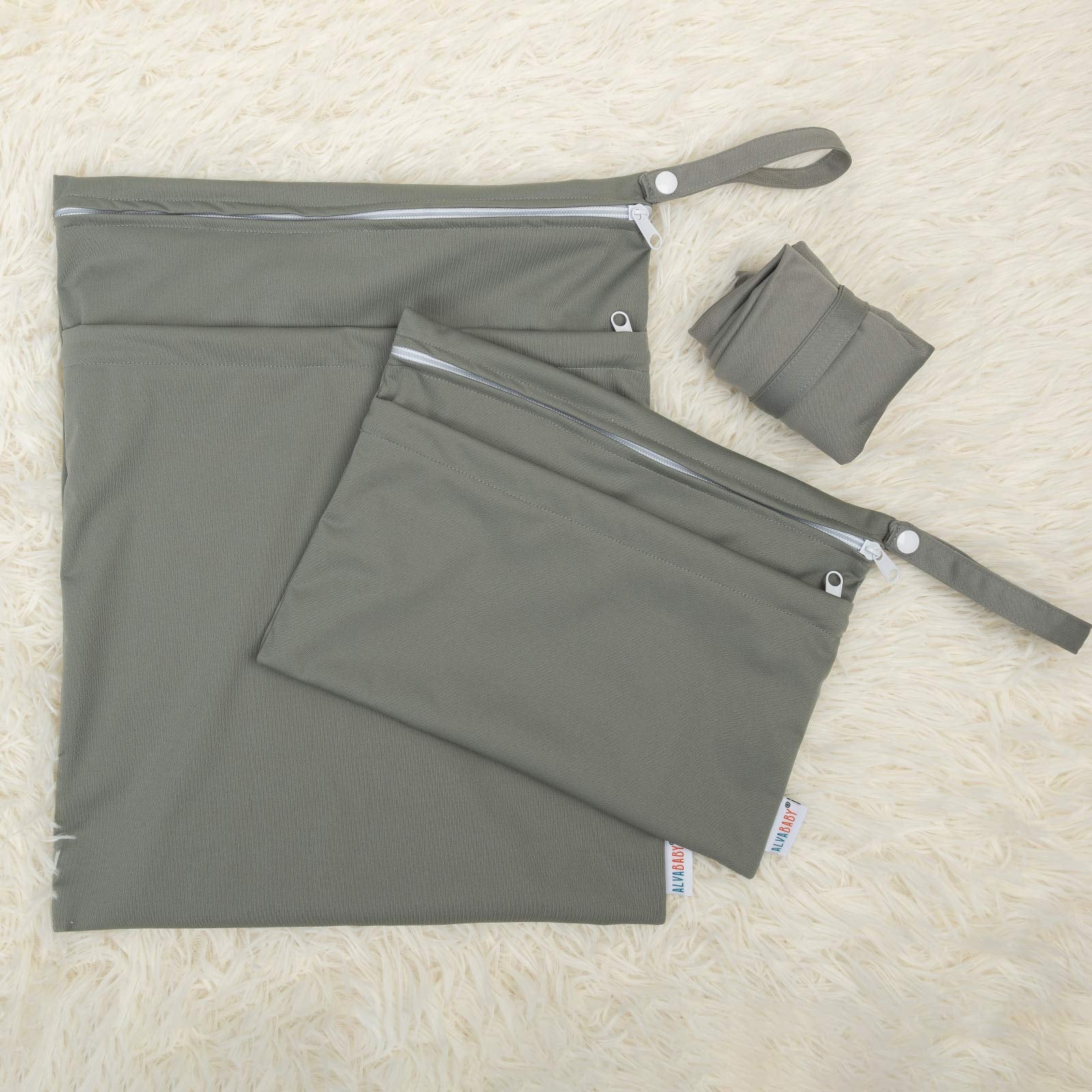 ALVABABY stylish-design bag adds modern appeal to daily diaper or travel gear.