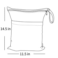 ALVABABY compact 30x36 cm bag holds several cloth diapers.