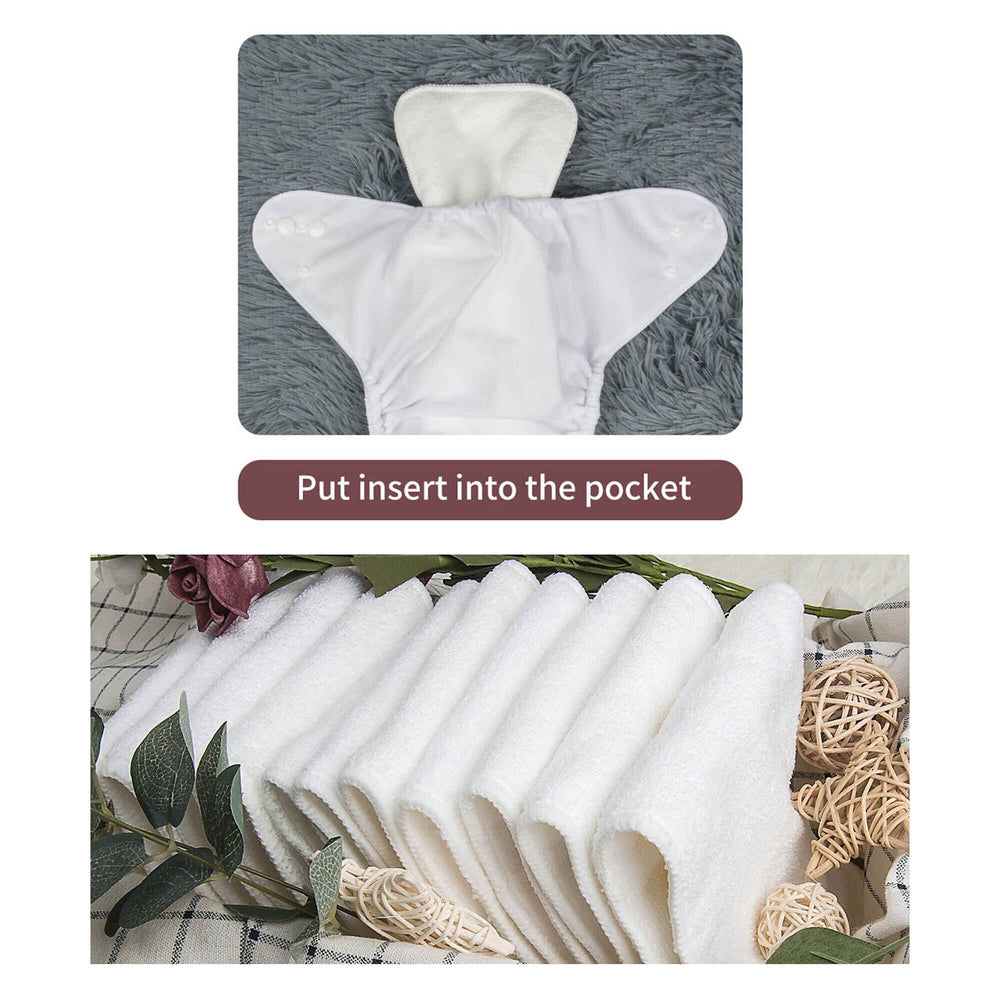 ALVABABY adjustable snap rows tailor the diaper fit.