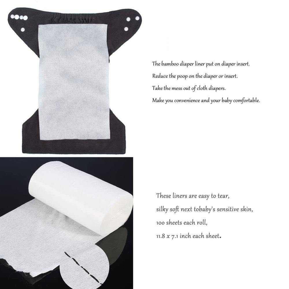 ALVABABY liner easy-tear-open design for quick changes.