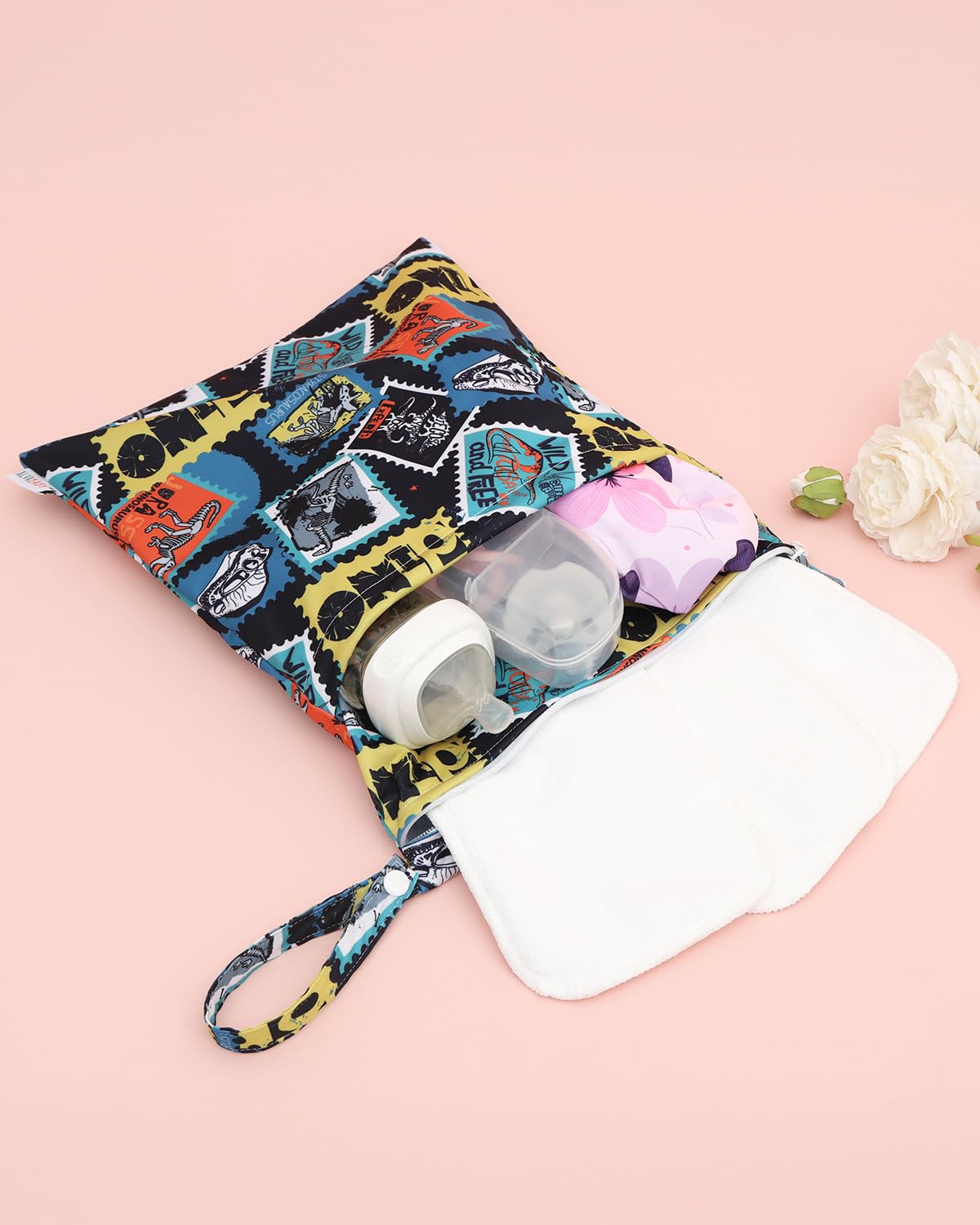 ALVABABY multi-functional wet-dry bag used as travel or gym bag.