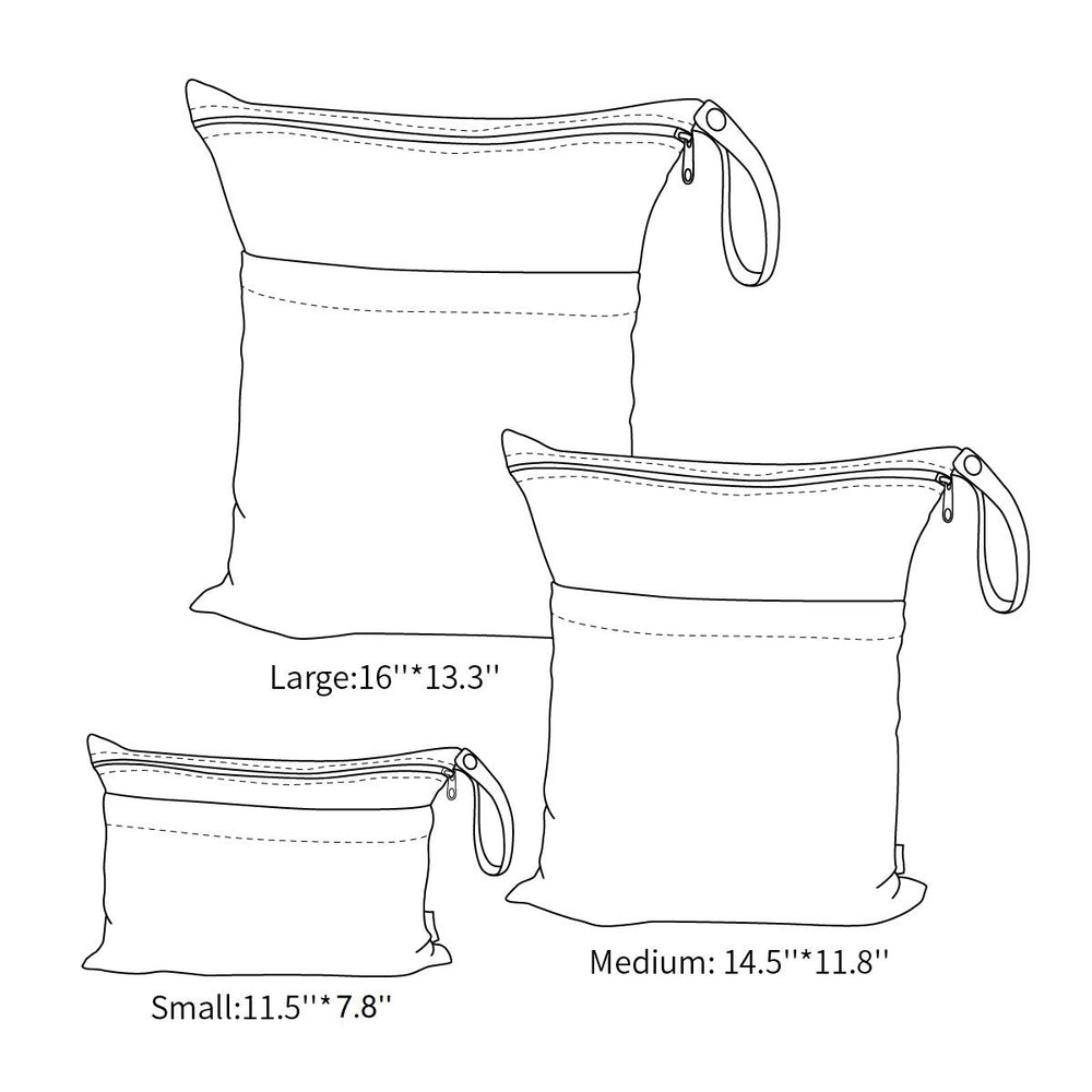 ALVABABY-travel-bag-use shown for beach or pool with wet swimsuits.