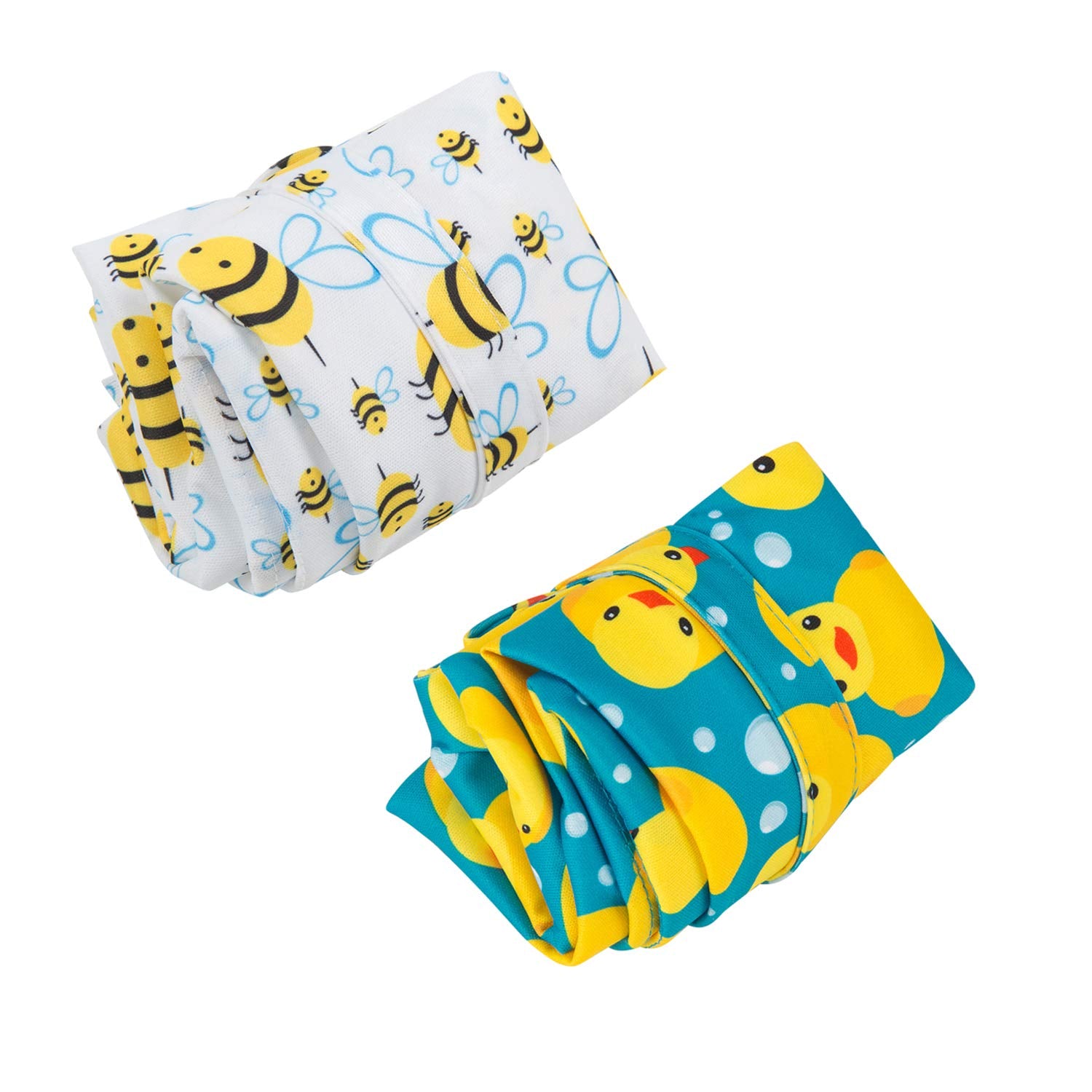 ALVABABY 30x36cm wet/dry bag demonstrates ample capacity for 5-7 cloth diapers.