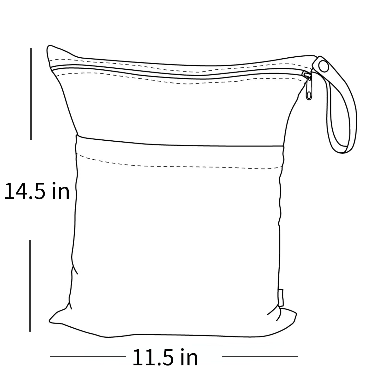 ALVABABY waterproof polyester material helps protect contents from leaks.