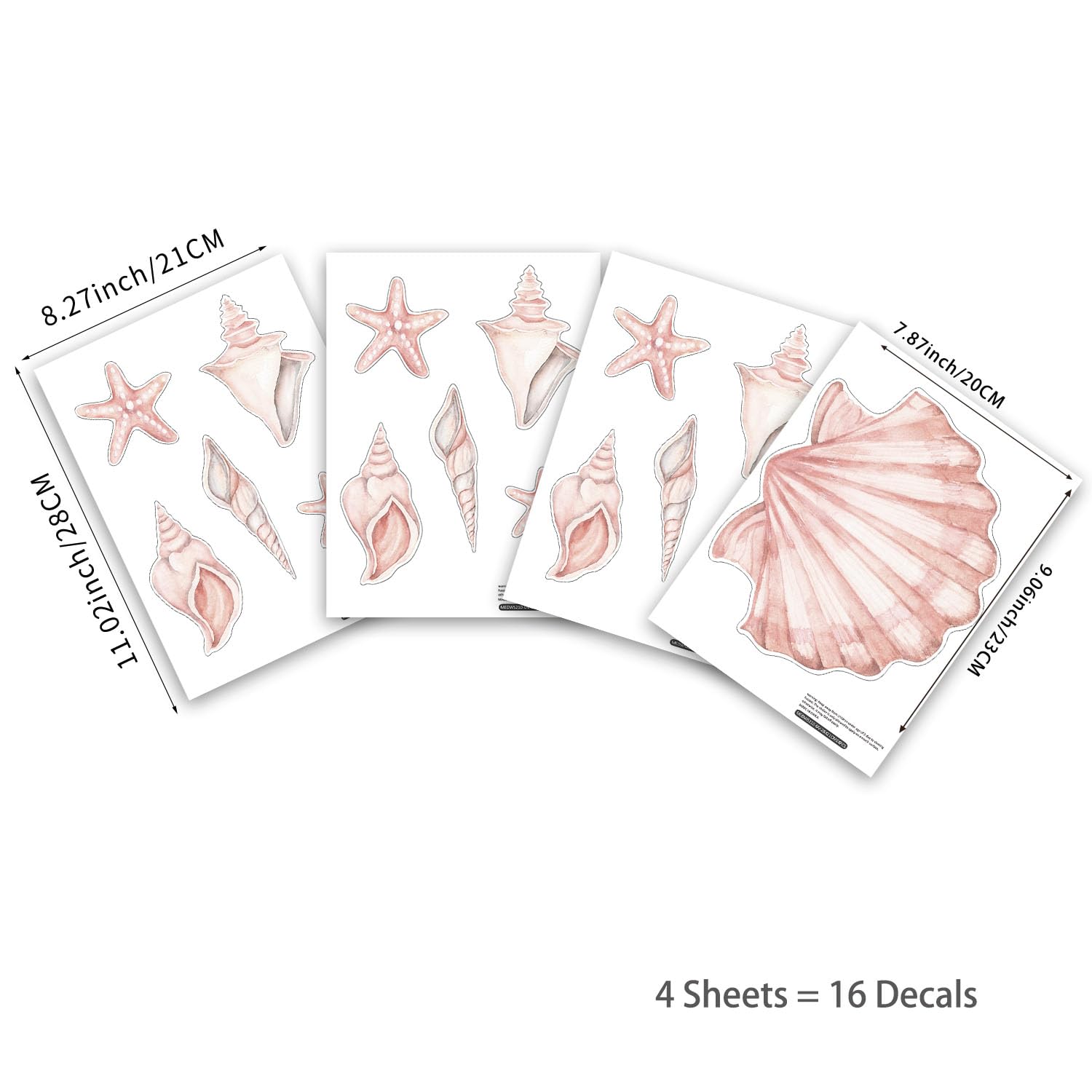 Alwayspon non-toxic shell wall decals are safe for kids and babies.