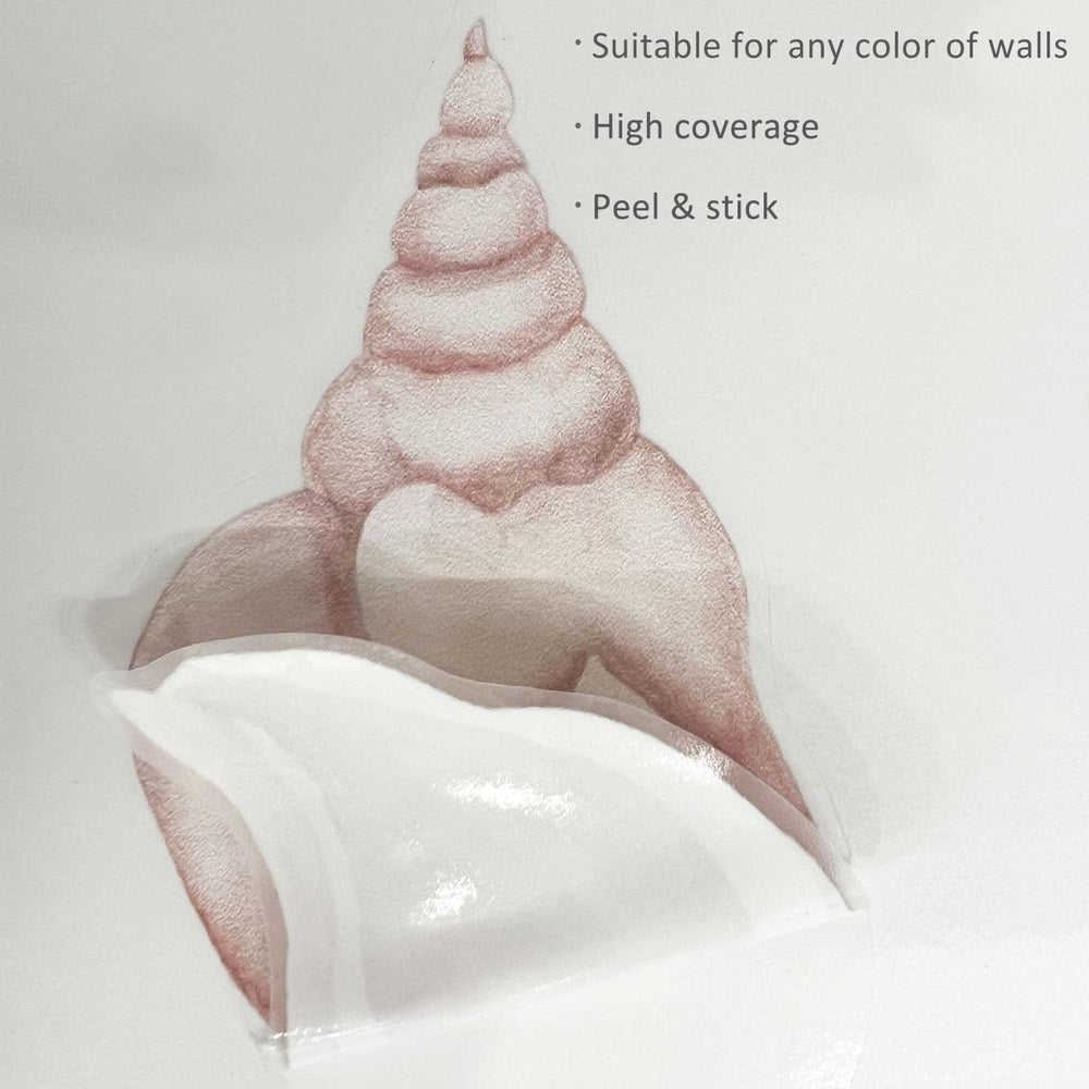 Alwayspon versatile shell decals decorate walls, furniture, windows, or mirrors.
