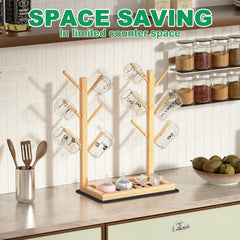 Alytree space-saving vertical design keeps kitchen counters tidy while drying bottles.