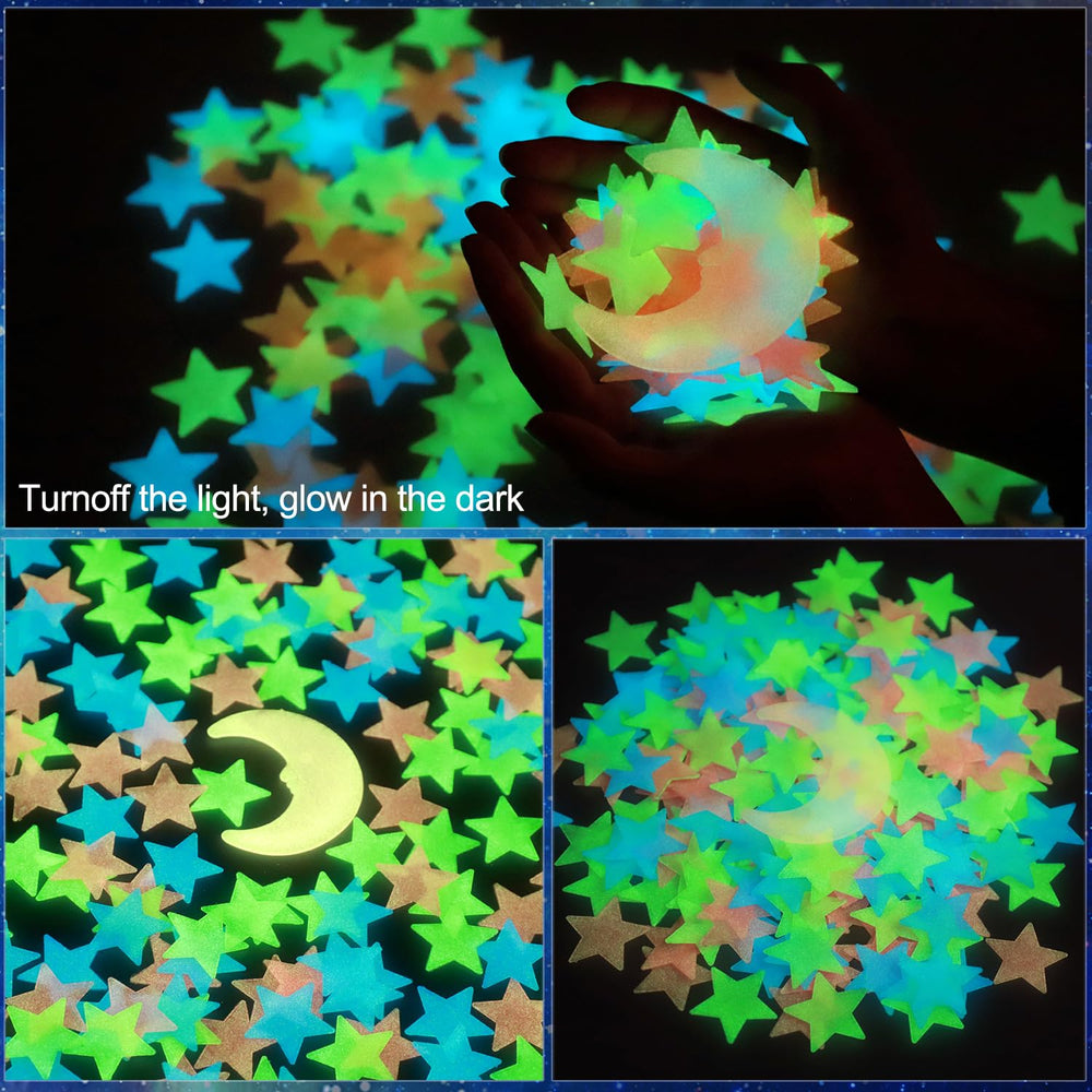 AM AMAONM glow stars 3cm provide vivid ceiling accents