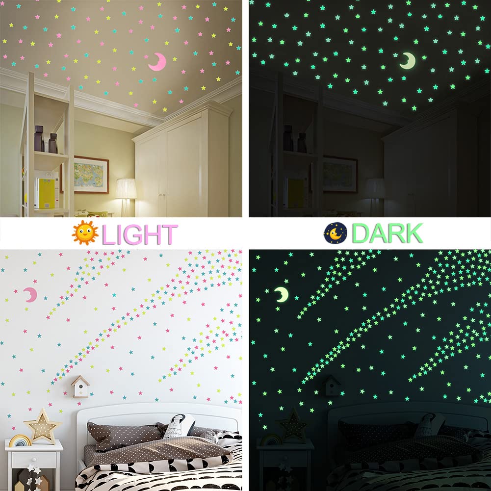 AM AMAONM luminous plastic decals are eco-friendly and safe for walls