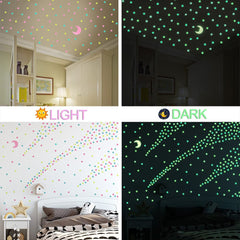 AM AMAONM luminous plastic decals are eco-friendly and safe for walls