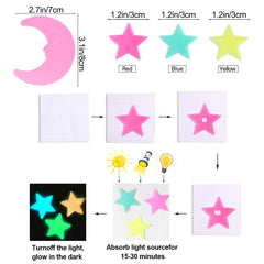 AM AMAONM pink moon sticker adds focal charm and night-time glow