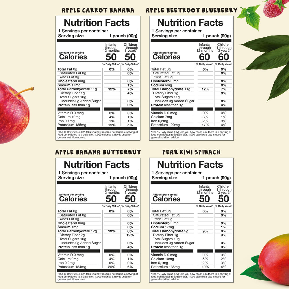 AMA TIME organic baby food pouch with apple-raspberry for nutritious busy-day snacking
