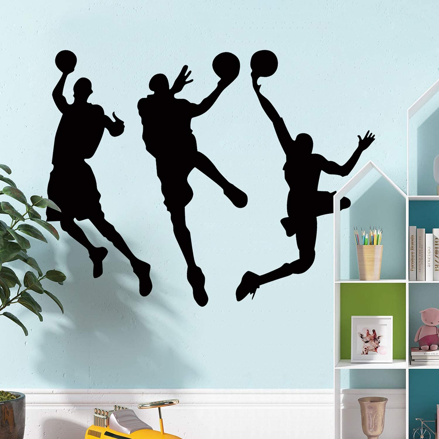 AM AMAONM black vinyl wall sticker durable and surface-friendly