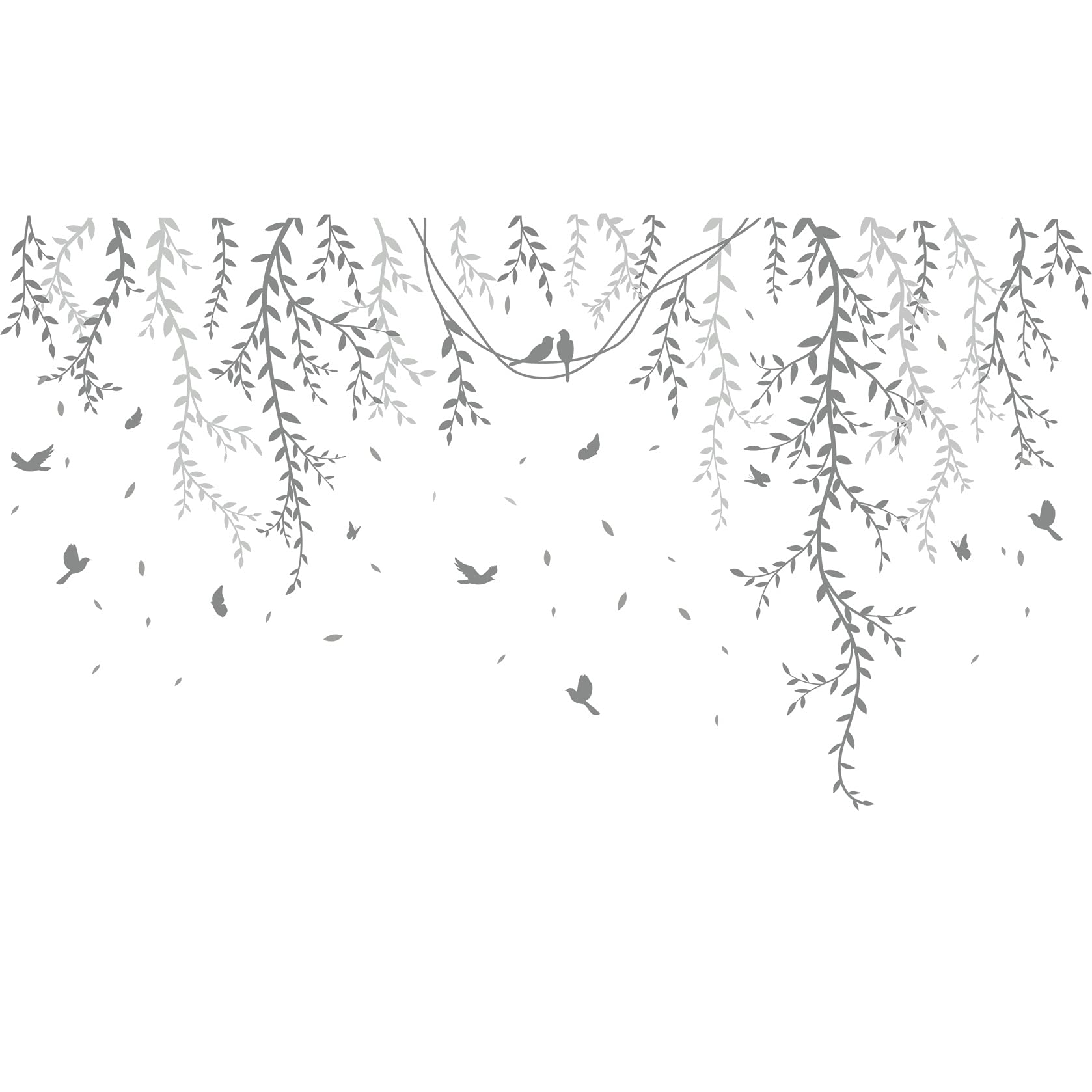 AM AMAONM green vine leaf wall decal kit perfect for nursery decor