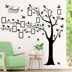 AM AMAONM large family tree wall sticker left black for quick living room decor upgrade