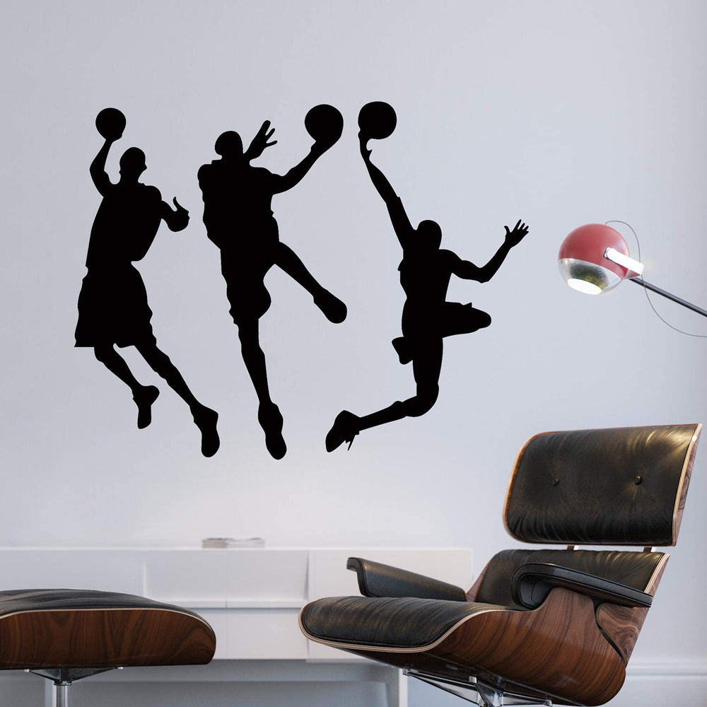 AM AMAONM removable vinyl wall sticker basketball players easy application