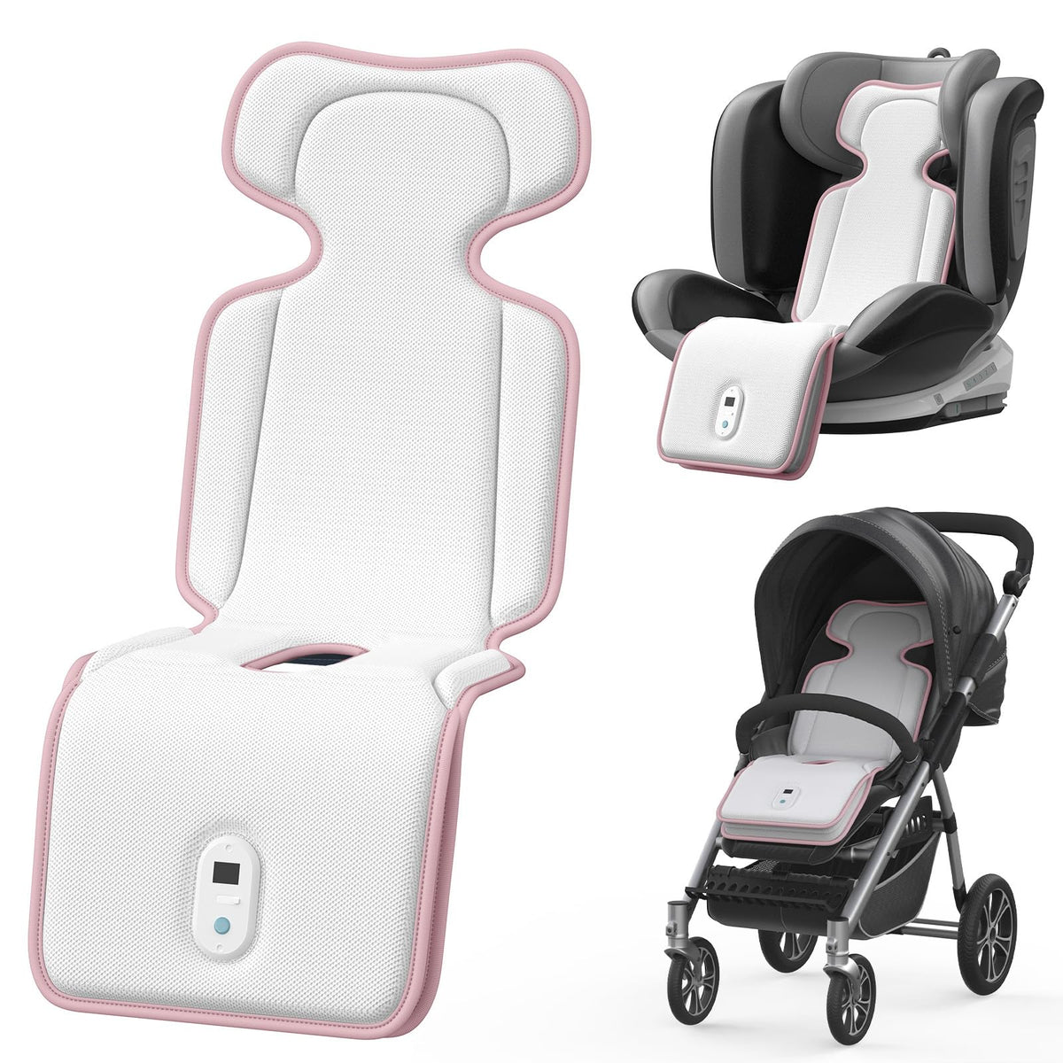 AMACOOL baby stroller cooling pad folded for compact storage and portability