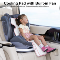 AMACOOL cooling pad in use keeps baby comfortable during sunny outings