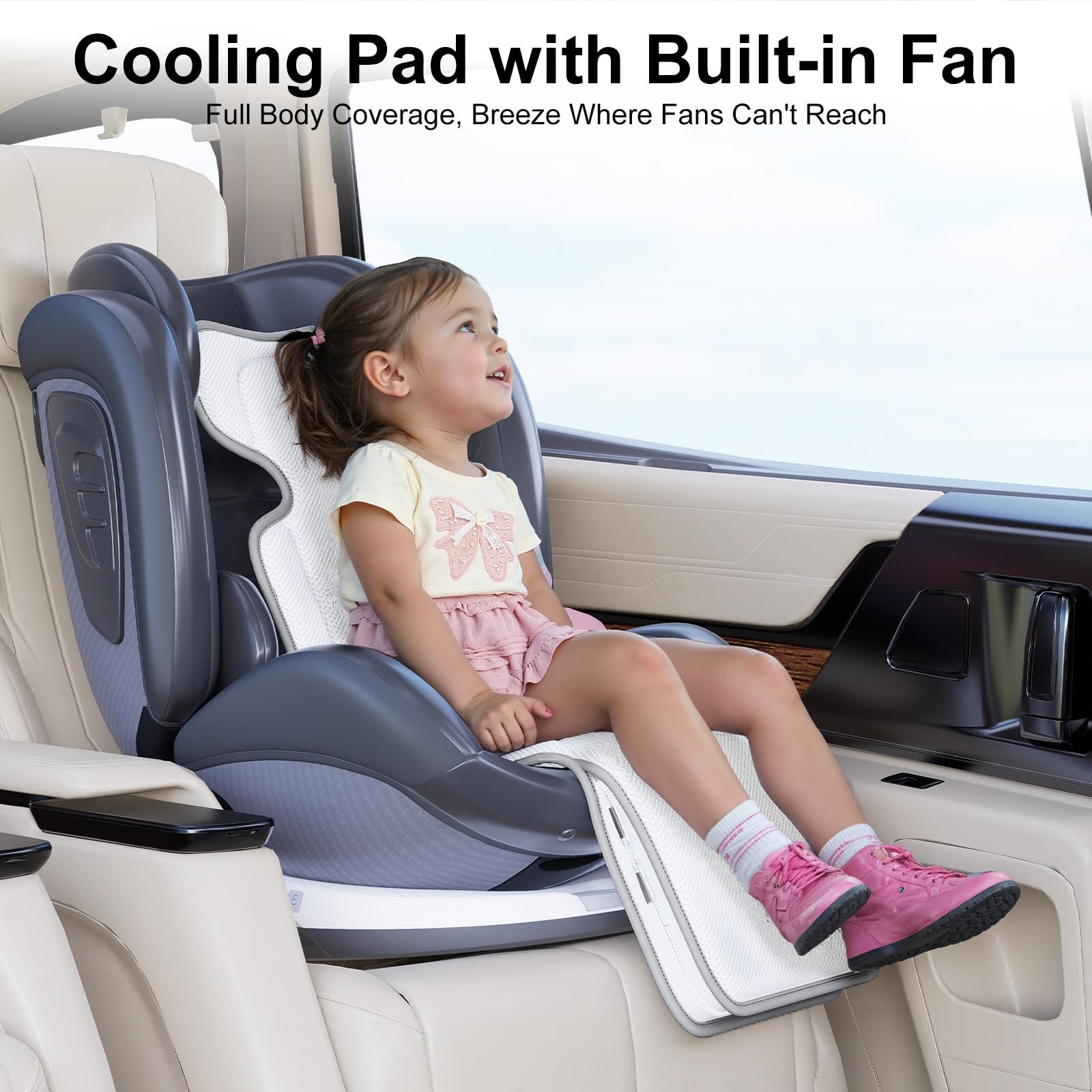 AMACOOL cooling pad seat-top highlights 3D mesh for breathable comfort during outings.