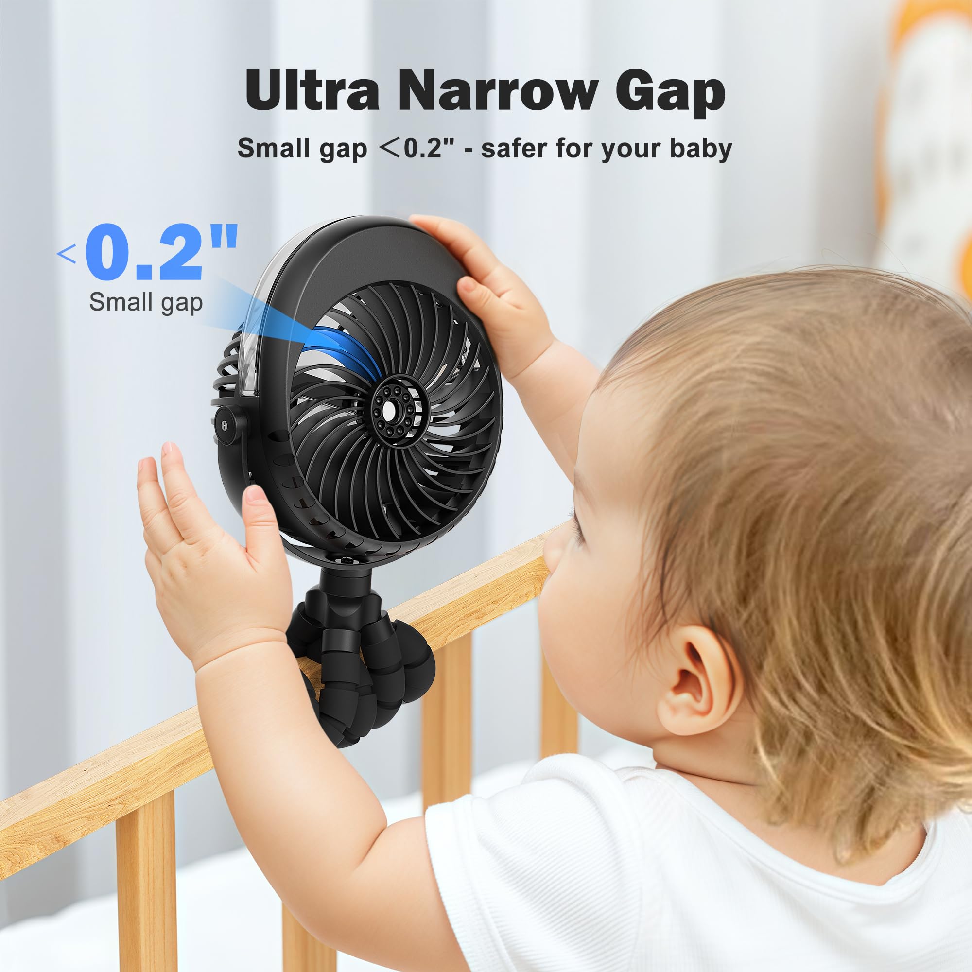 AMACOOL 3-speed motor delivers strong yet quiet airflow.