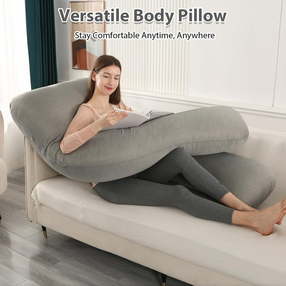 Amagoing back-hip-leg support visualization invites posture relief during nightly rest.